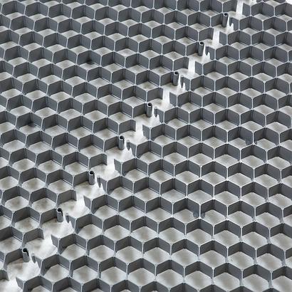 Plaque stabilisatrice ALVEPLAC pour graviers 1166 x 800 x 30MM Gris - Avec géotextile