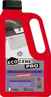 Déboucheur surpuissant cuisine ECOGENE pro 1l