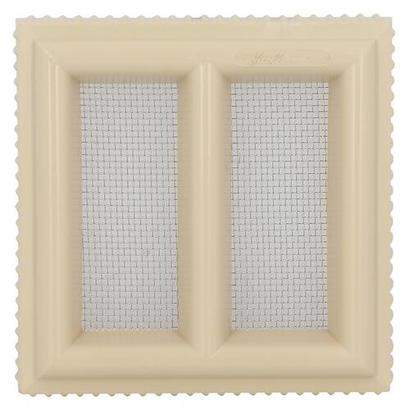 Grille d'aération carrée intérieure et extérieure sable 120x120MM - Nicoll