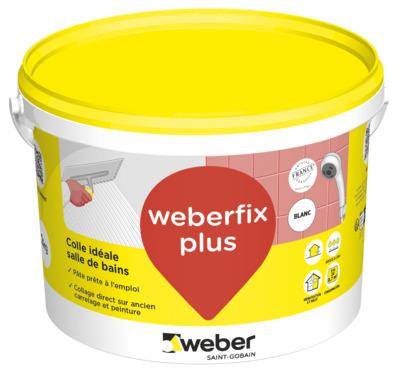 Colle à carrelage spécial salle de bains WEBER FIX PLUS - Seau de 2kg