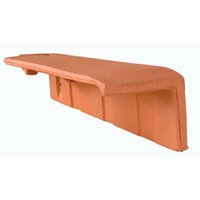 QUART TUILE DE RIVE À RABAT DROITE DOUBLE HP 20 FLAMME RUSTIQUE