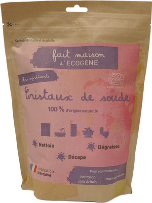 Cristaux de soude ecocertifies fait maison d'ecogene 1 KG
