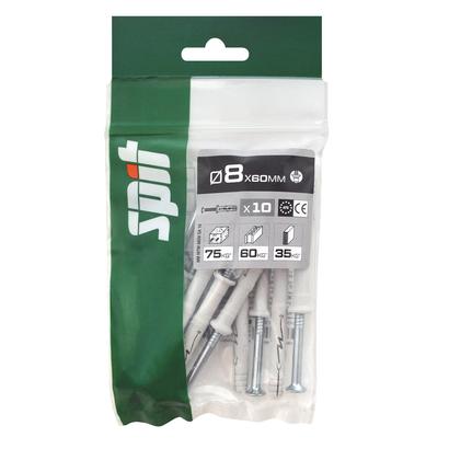 Cheville  à frapper HIT M SPIT TF  Ø8x60MM - Sachet de 10 pièces