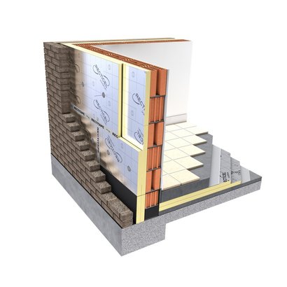 Isolant thermique Eurowall 1.2 m x 0.6 m Bords rainures bouvetes 60 mm R 2.70