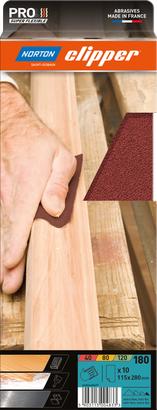 Feuilles Toiles abrasives Super Flexible 115x280 G180 - Lot de 10