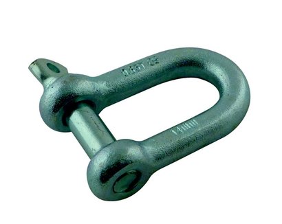 MANILLE DROITE EN ACIER ZINGUE 10 MM PAR 2