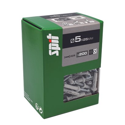 Cheville  à frapper HIT M SPIT TP  Ø5x25MM - Boite de 200 pièces