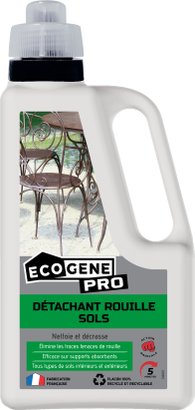 Detachant rouille sols ecogene pro 1 l 