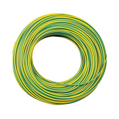 Câble d'installation 1/2 Touret H07V-R 1 x 6MM² - L 100M - Vert/Jaune
