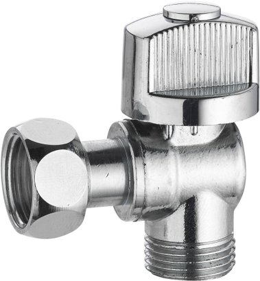 ROBINET ARRET WC 1/4T EQUERRE MF 3/8 CHROME