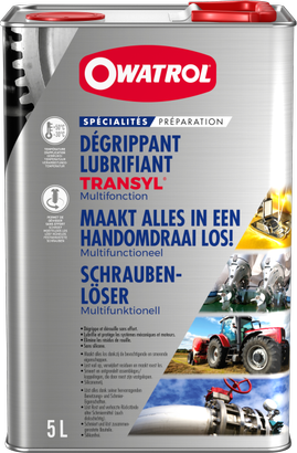 Dégrippant Lubrifiant TRANSYL OWATROL - Pot de 5L