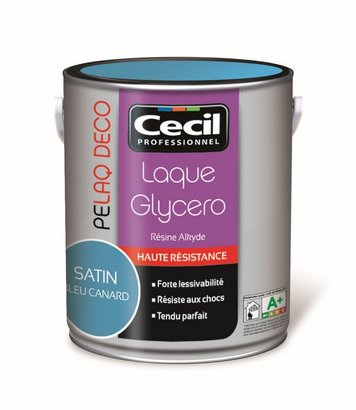 PEINTURE FINITION COULEUR GLYCERO PE LAQ DECO - SATIN CHANVRE 0.5 L