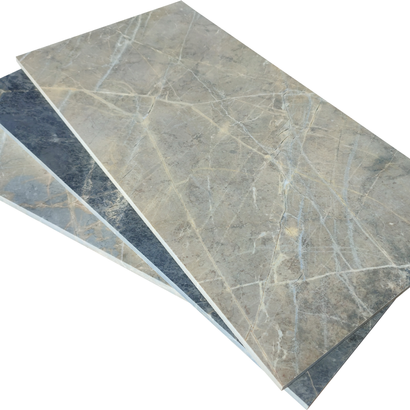 Dalle BALI MIX Gold 30 x 60 x 1,2 cm - Marbré bord scié