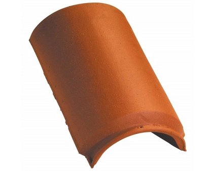 Tuile à douille Plate 20x30 diam.160 + noquet métal (conforme VMC) alezane