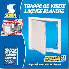 Trappe de visite métallique laquée Blanche - 600 x 600MM