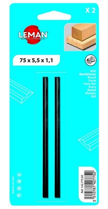 CARTE 2 FERS DE RABOT REVERSIBLES CARBURE 82 X 5.5 X 1.1