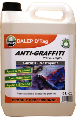 Nettoyant Graffiti Universel DALEP D'TAG Pulvérisateur 1 litre pour 1 à 8 m2