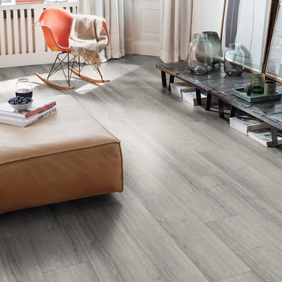 SOL STRATIFIE CLASSIC 8MM CLASSE 32 1292 X 193MM 4 chanfreins EPL205 Ch?ne Sherman gris clair