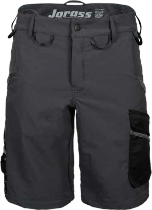 Bermuda de travail JORASS Bosseur graphite noir avec poches porte-outils taille 46