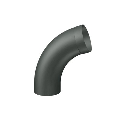Coude tulipe Ø100mm 72° soudure haute fréquence - zinc RHEINZINK GRANUM basalte