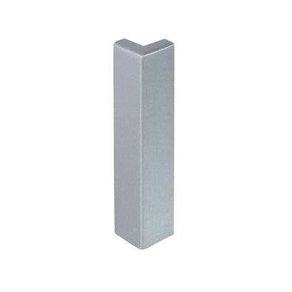 Angle sortant pour profilé DURABAL BO - Longueur 300 cm - Ht 80 mm - Aluminium Gris platine - BOAC 8036-X