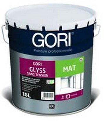Peinture glycéro GORIGLYSS Murs. plafonds et menuiseries classique mat blanc 15L