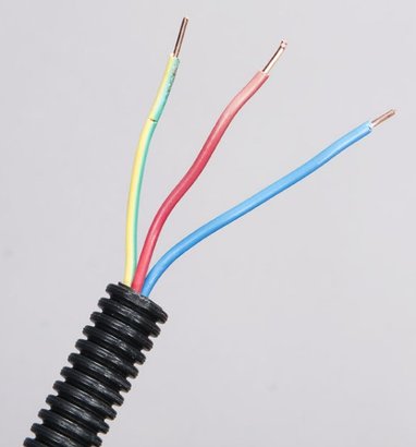 Gaine préfilée d'installation ⌀16MM - 3 x 1.5 MM² - L.50 M - Noir