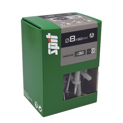 Cheville  à frapper HIT M SPIT TP  Ø8x60MM - Boite de 30 pièces