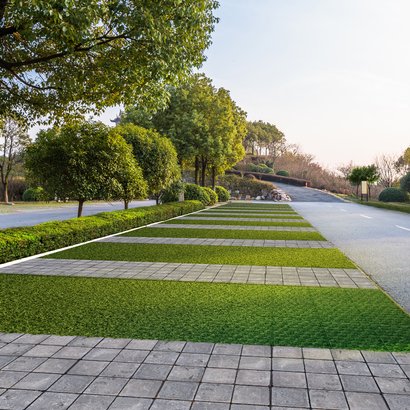 PLAQUE DE DRAINAGE URBANIT POUR VEGETAUX OU SEDUM 474 X 317 X 57MM VERTE