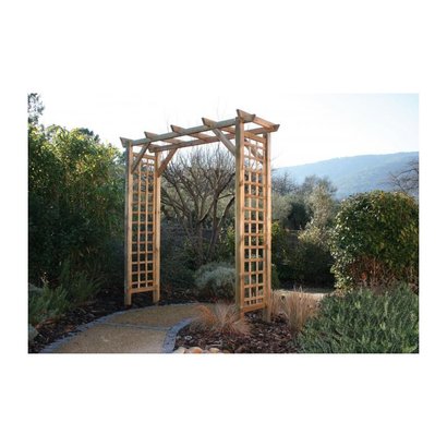 Pergola double droit en Pin - 210 x 70 x 210CM