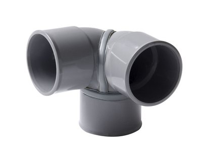 COUDE DOUBLE D'EQUERRE FEMELLE-FEMELLE 87°30 DIAMETRE 40 - CEH88