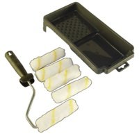 Set à peindre  pour petites surfaces : 1 Bac - 1 Rouleau  - 4 manchons 110MM