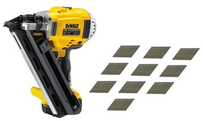 Cloueur sans fil de charpente ET 22000 clous crantés