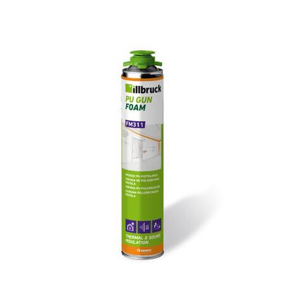 Contenu du kit FM311 Illbruck : aérosols mousse PU pistolet AA230 nettoyant AA290