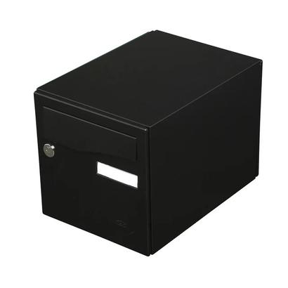 Boîte aux lettres Renz Préface 1 porte noir, 285x285x385 mm