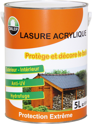 Protection extrême LASURE ACRYLIQUE CHÊNE MOYEN Pot 1 litre pour 12 m²