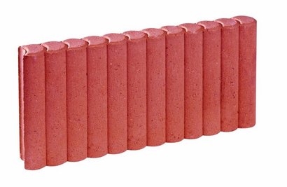BORDURETTE RONDIN 50X20X6 CM ROUGE