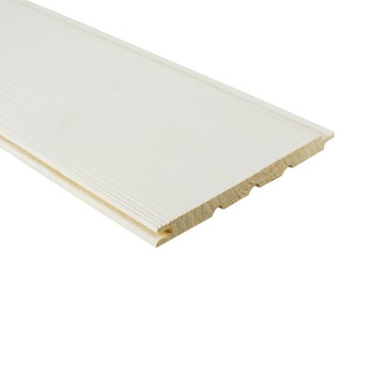 Panneau expo 52,8x52,8cm - Lambris KINNA - Coloris Blanc polaire brossé