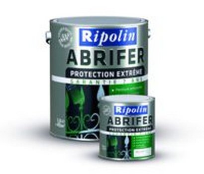 Peinture Ripolin ABRIFER spécial Bois Phase solvant noirmat 0.5l