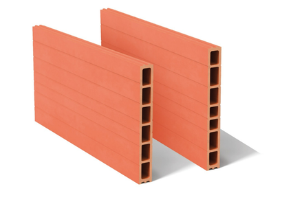 Brique plâtrière terre cuite - MEGA'BRIC - long. 66CM x larg. 4CM x haut. 33CM