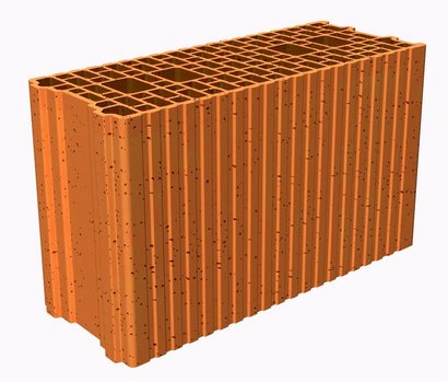 Brique terre cuite GF R20 Base L. 50cm x H. 29.9 cm x Ep. 20cm R 1.01