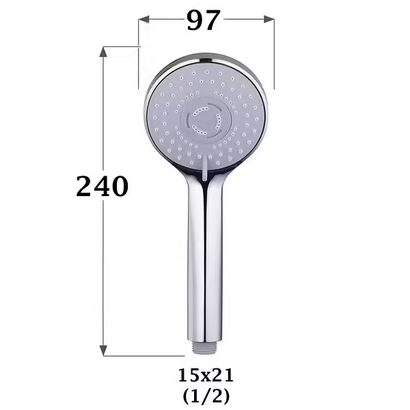 Douchette 3 jets YUNA - Chromée