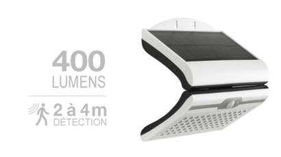 Projecteur solaire avec détecteur - 400 lM - IP44 