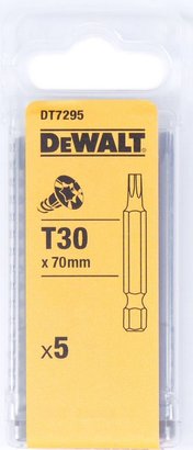 EMBOUTS DE VISSAGE ALLONGES - Embout Torx Longueur totale mm 70 - Taille T30