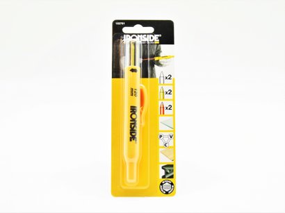 Mines pour crayon de construction - Jaune/Blanc/Rouge - Lot de 6 - Ironside