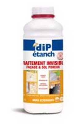 Traitement invisible façade & sol poreux Dip Etanch Translucide 1L