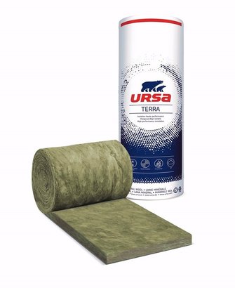ROULEAU DE LAINE DE VERRE ACOUSTIQUE NON REVETU URSACOUSTIC 16200 X 1200 X 45 MM