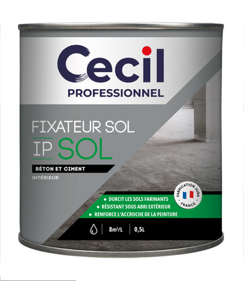 Peinture extérieure SOLFIXATEUR - Incolore Brillant - 0,5L