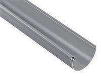 GOUTTIERE PVC-U GRIS CLAIR DEMI RONDE DEVELOPPE T25 4 M