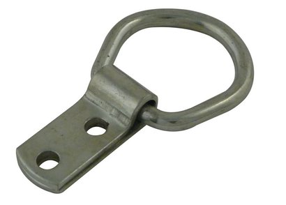 ANNEAU A PLATINE ACIER ZINGUE D. INTERIEUR 35 MM PAR 2